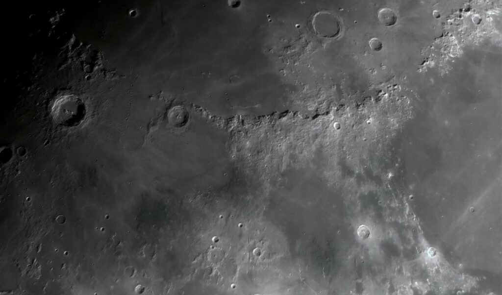 moon apennine mountains